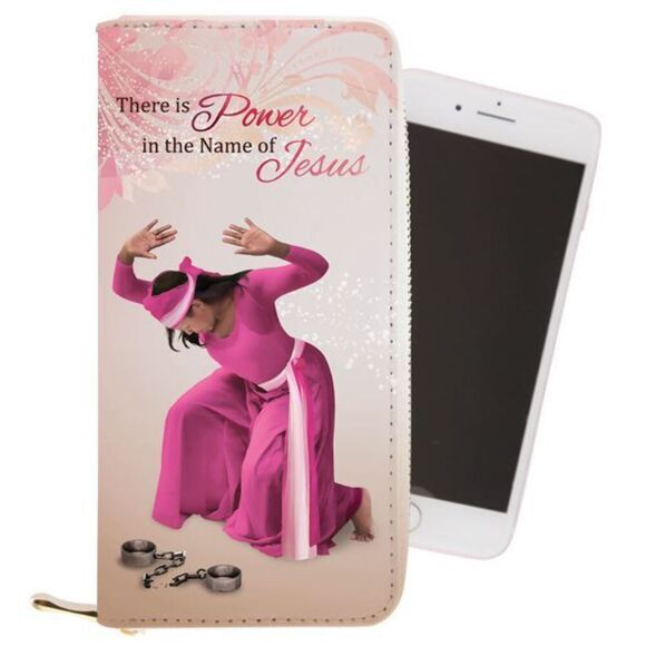 Large Clutch Statement Wallet | Power In Jesus - Picture 1 of 2